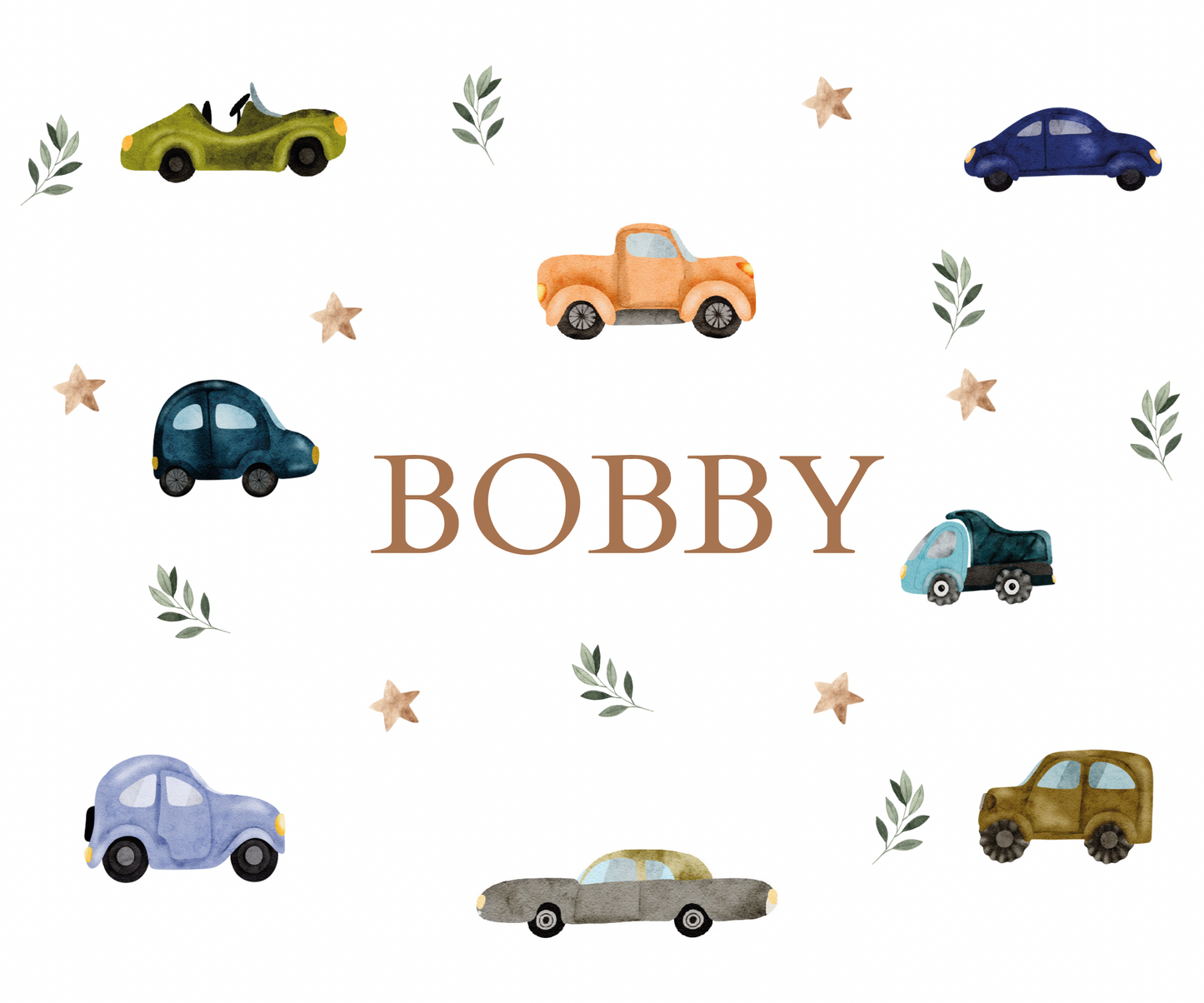 Children’s Personalised Sippy cup for Toddlers- Cars Design