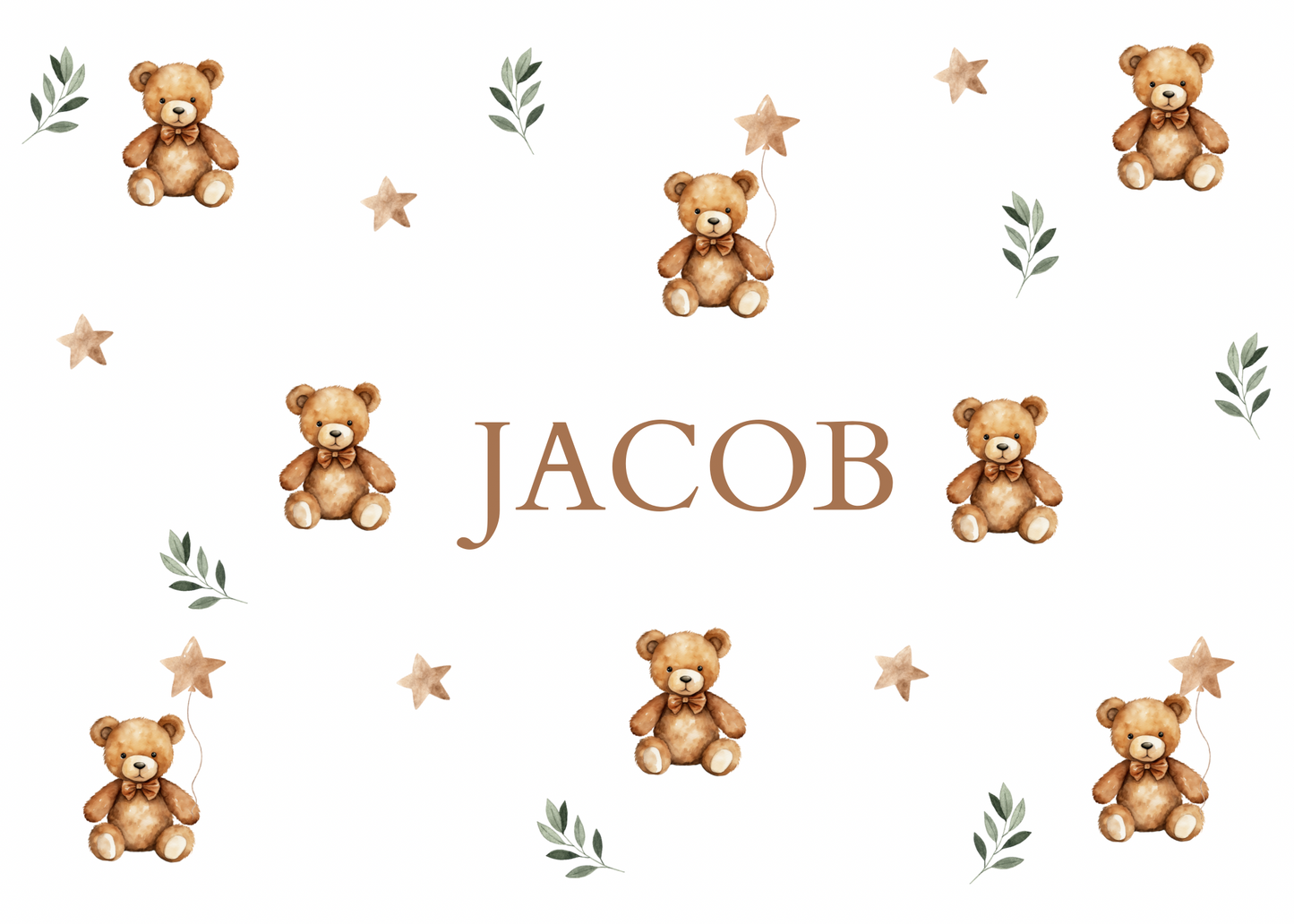 Personalised Children’s Hanging Sign - Teddy Bear Design