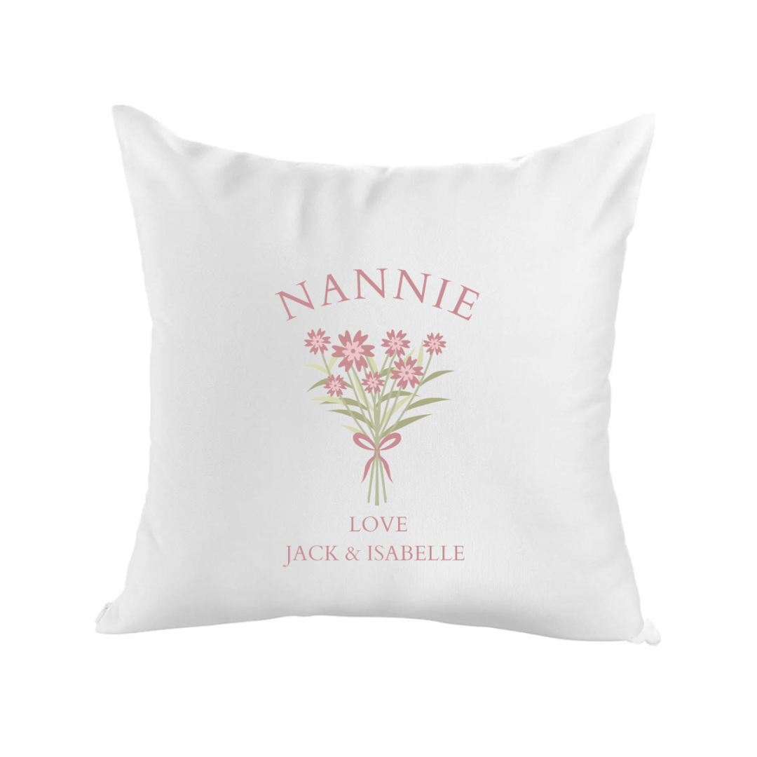 Mother’s Day Personalised Cushion - Flowers