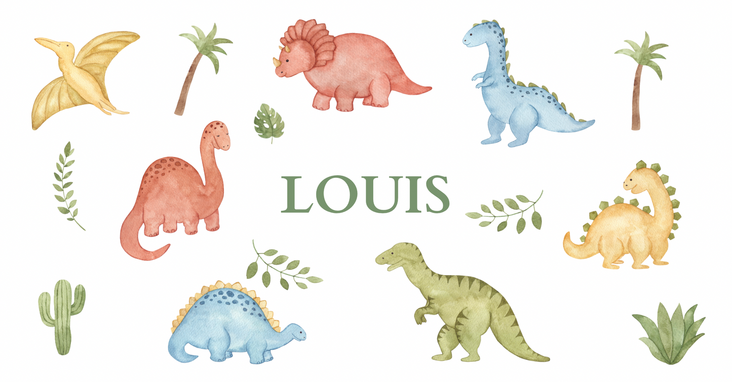 Personalised Children’s Hanging Sign - Dinosaurs