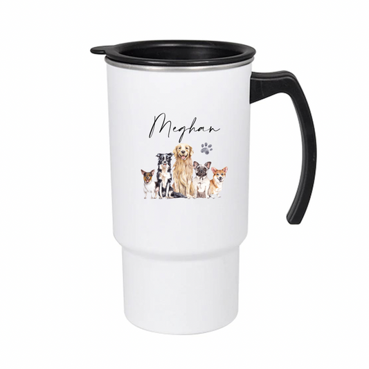 Personalised Travel Mug - Dog Design