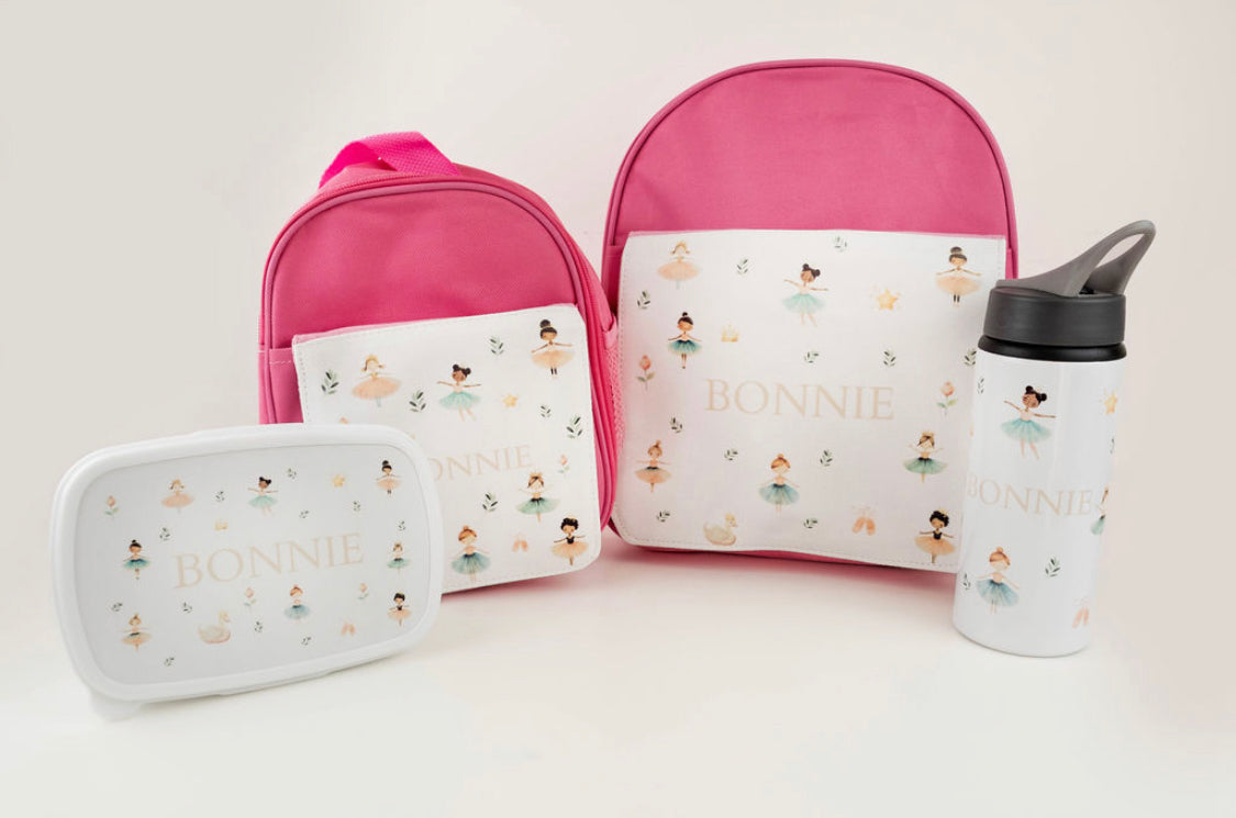 Ready for Nursery and School Set - Personalised Backpack and Lunch Set