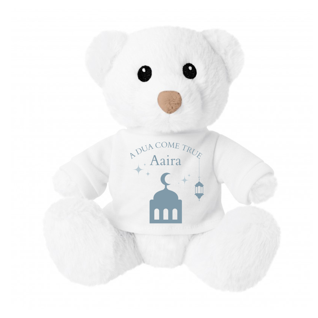 Personalised Muslim New Baby Keepsake Bear