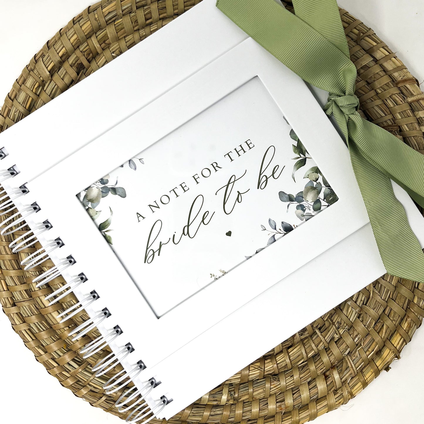 ‘A note for the Bride to be’ scrapbook - Eucalyptus Design
