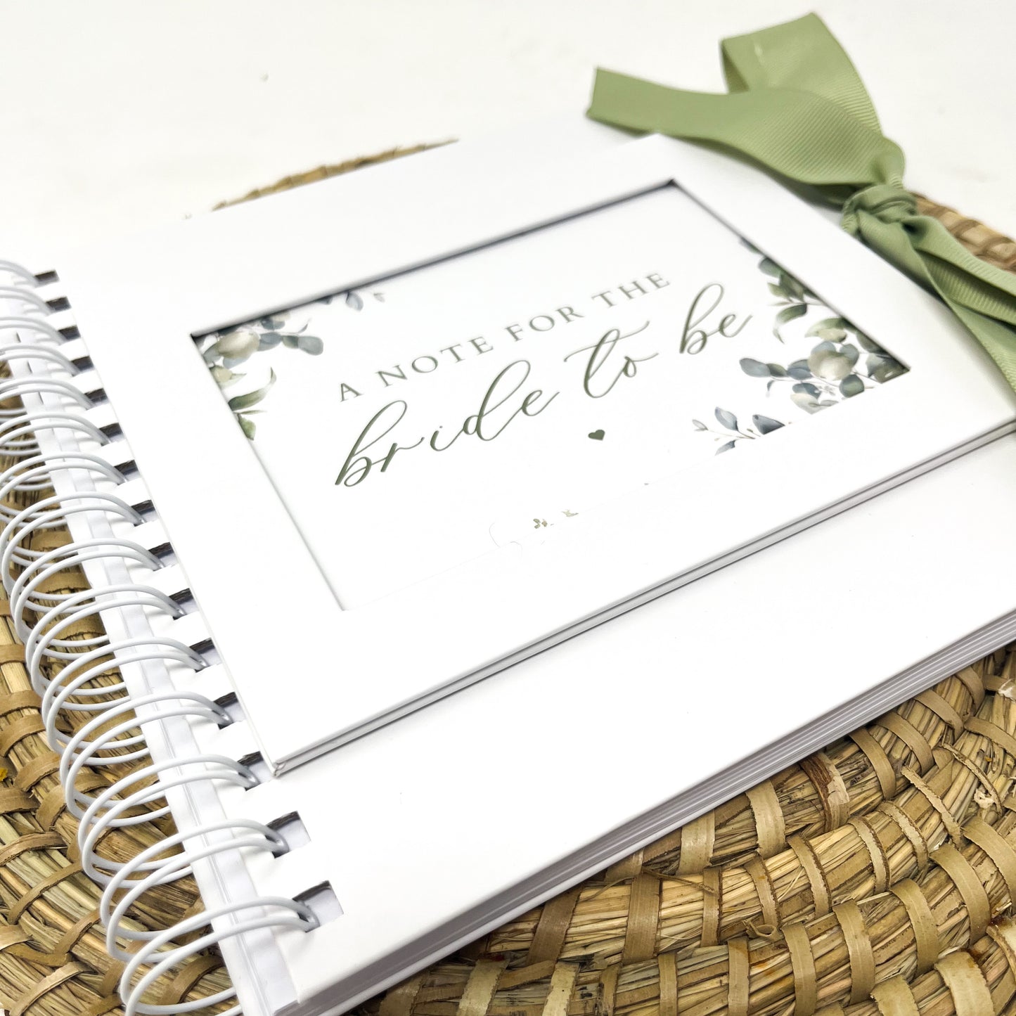 ‘A note for the Bride to be’ scrapbook - Eucalyptus Design
