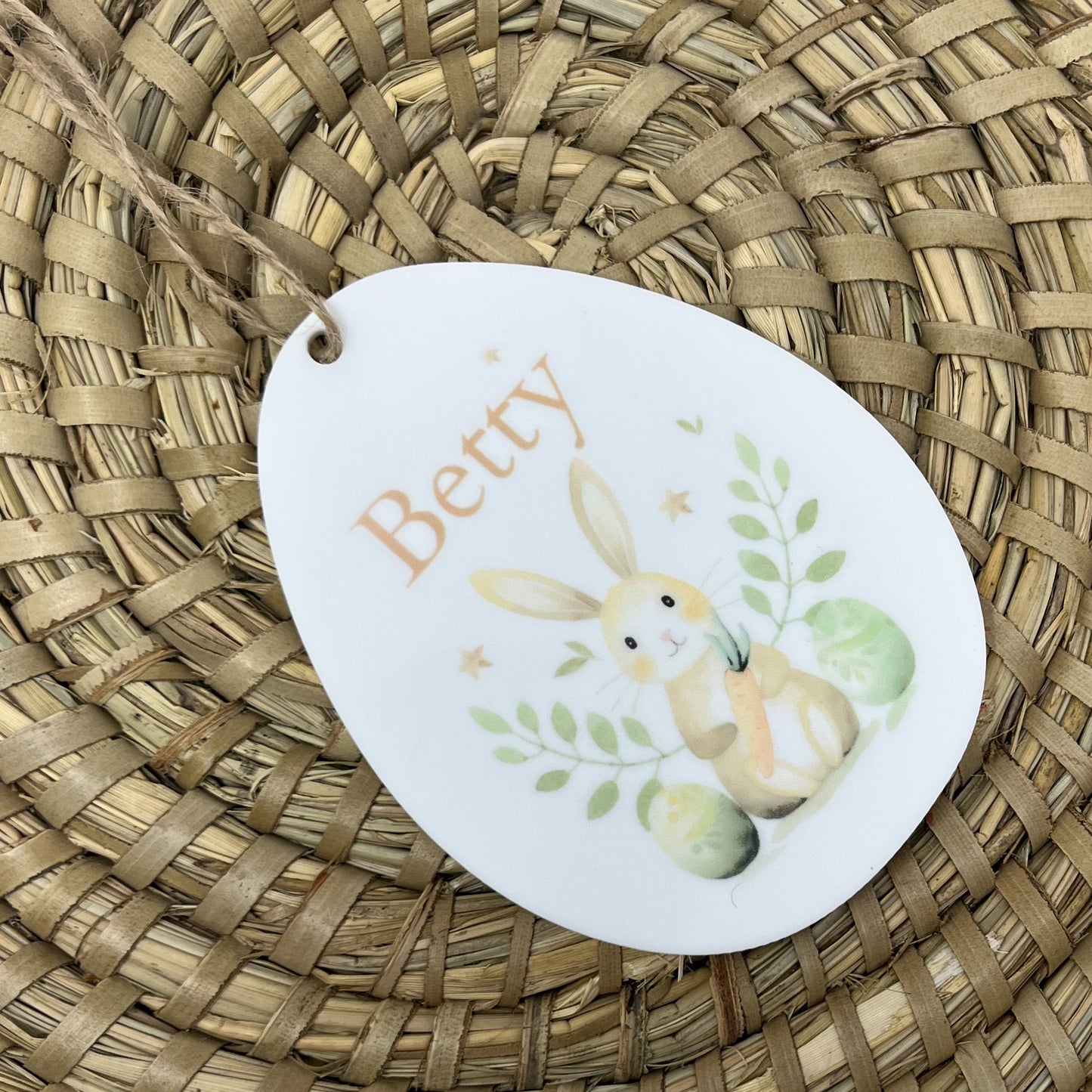 Personalised Hanging Easter Egg Decoration
