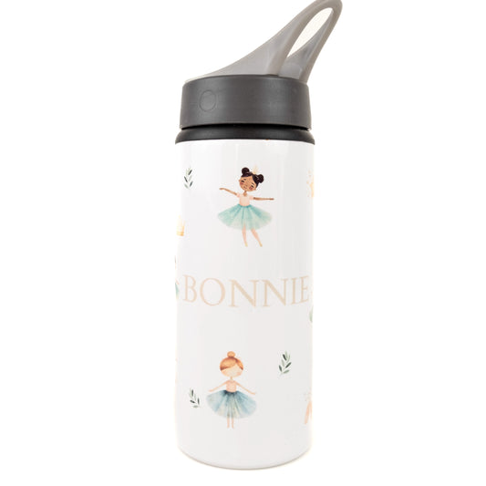 Children’s Personalised Drinks Bottle - Ballerina Design