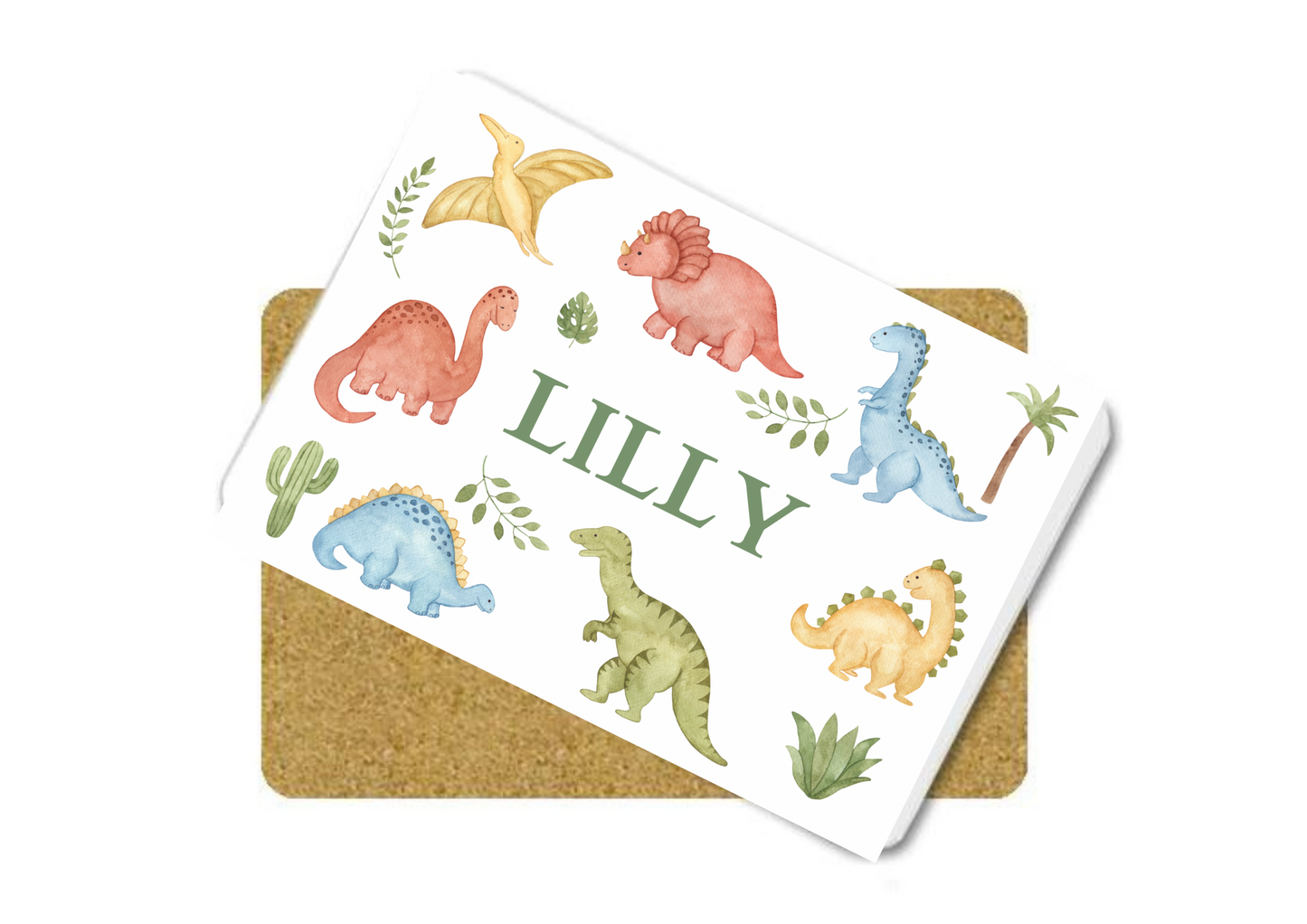 Personalised Place Mat - Dinosaurs