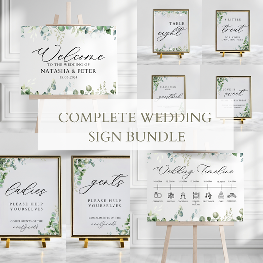 The Complete Wedding Sign Bundle